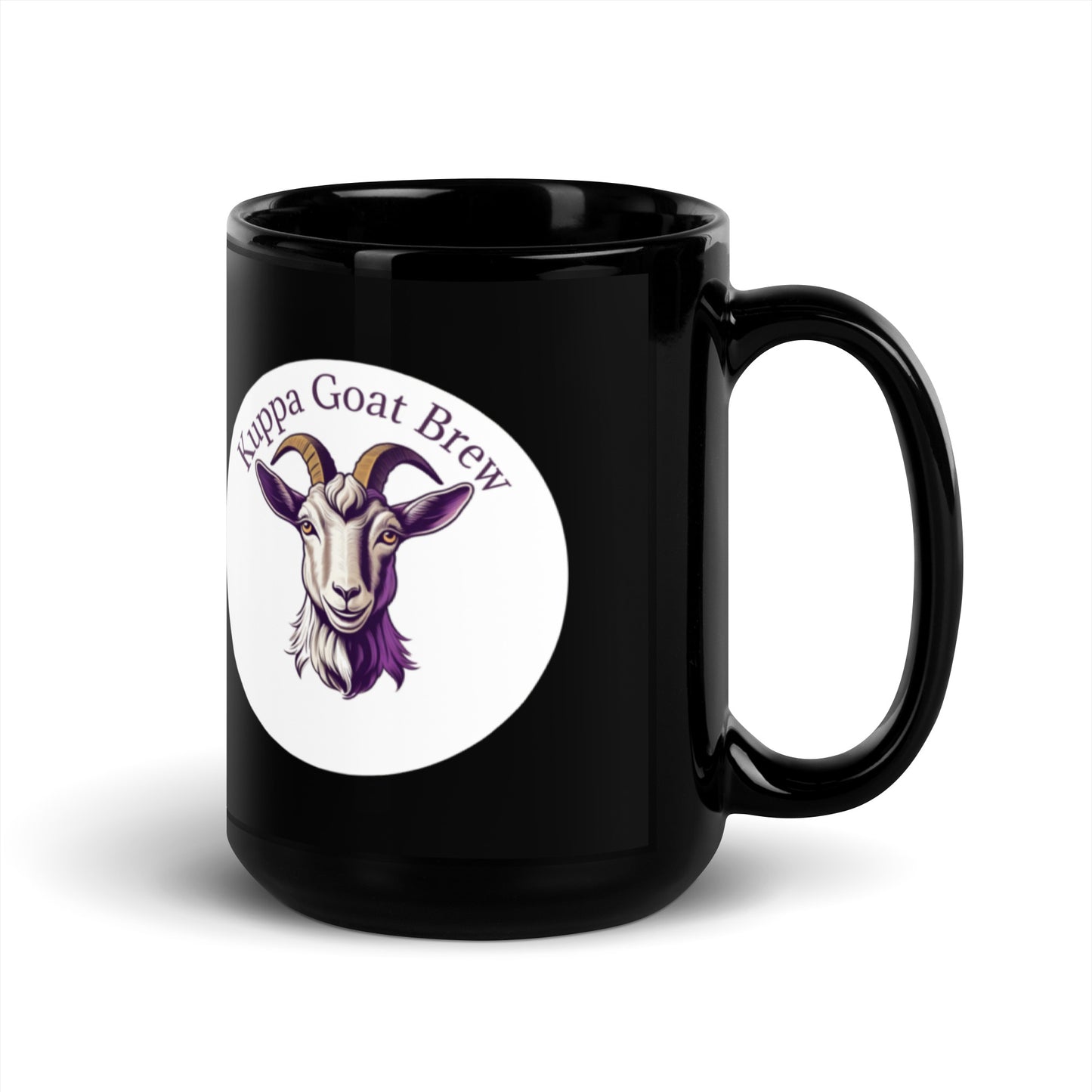 Kuppa Goat Brew Black Glossy Mug