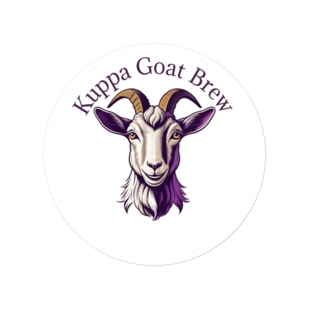 Kuppa Goat Brew Bubble-free stickers