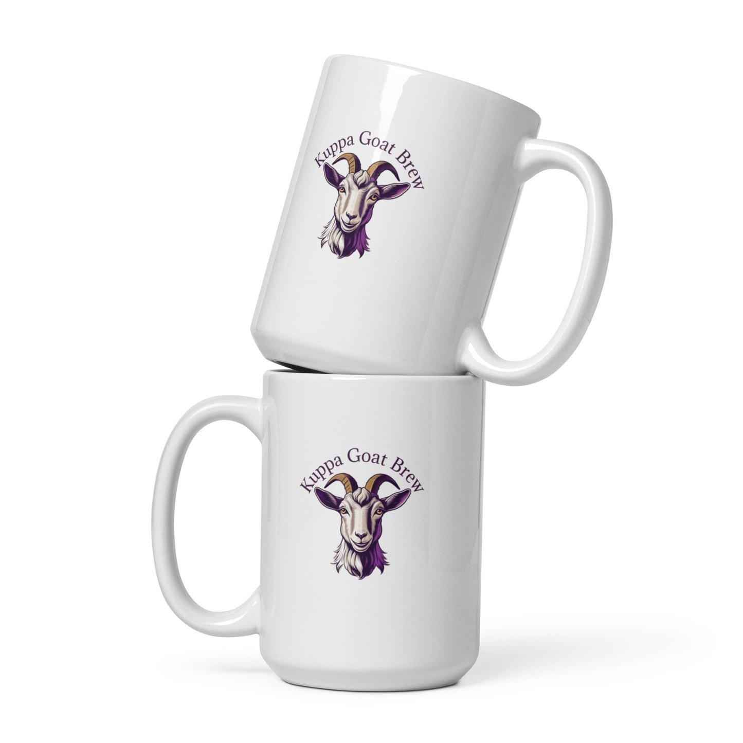 Kuppa Goat Brew White glossy mug