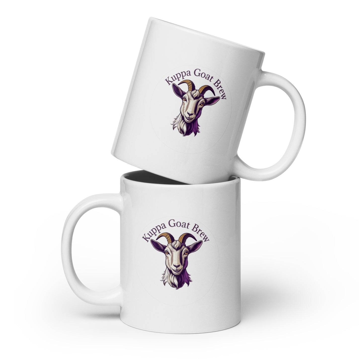 Kuppa Goat Brew White glossy mug